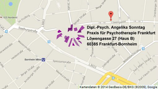 Karte Dipl.-Psych Sonntag Lwengasse 27 Haus B